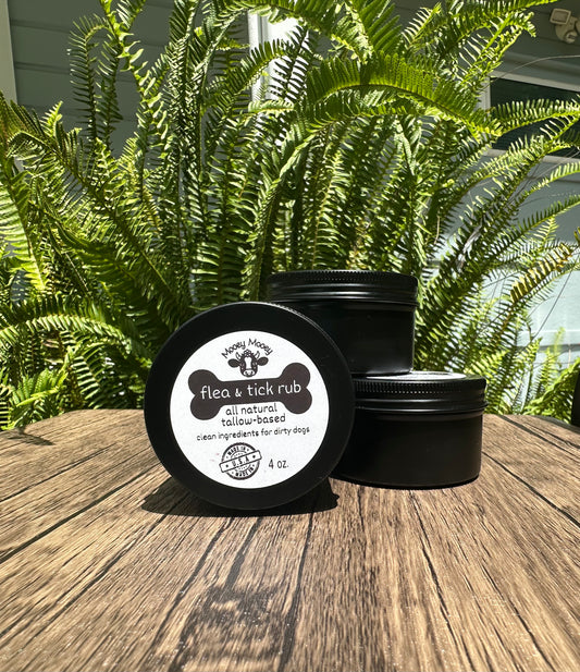 Tail Waggin’ Tallow Flea & Tick Rub – Natural Pest Protection for Pups