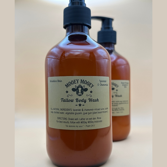 Nourishing Tallow Body Wash – Citrus Sunrise & Sensitive Lavender Chamomile