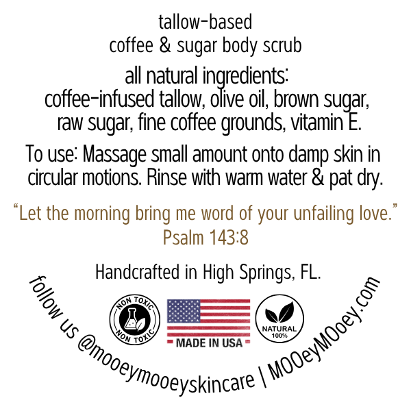 Sweet Coffee Tallow Body Scrub