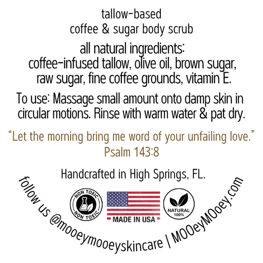 Sweet Coffee Tallow Body Scrub