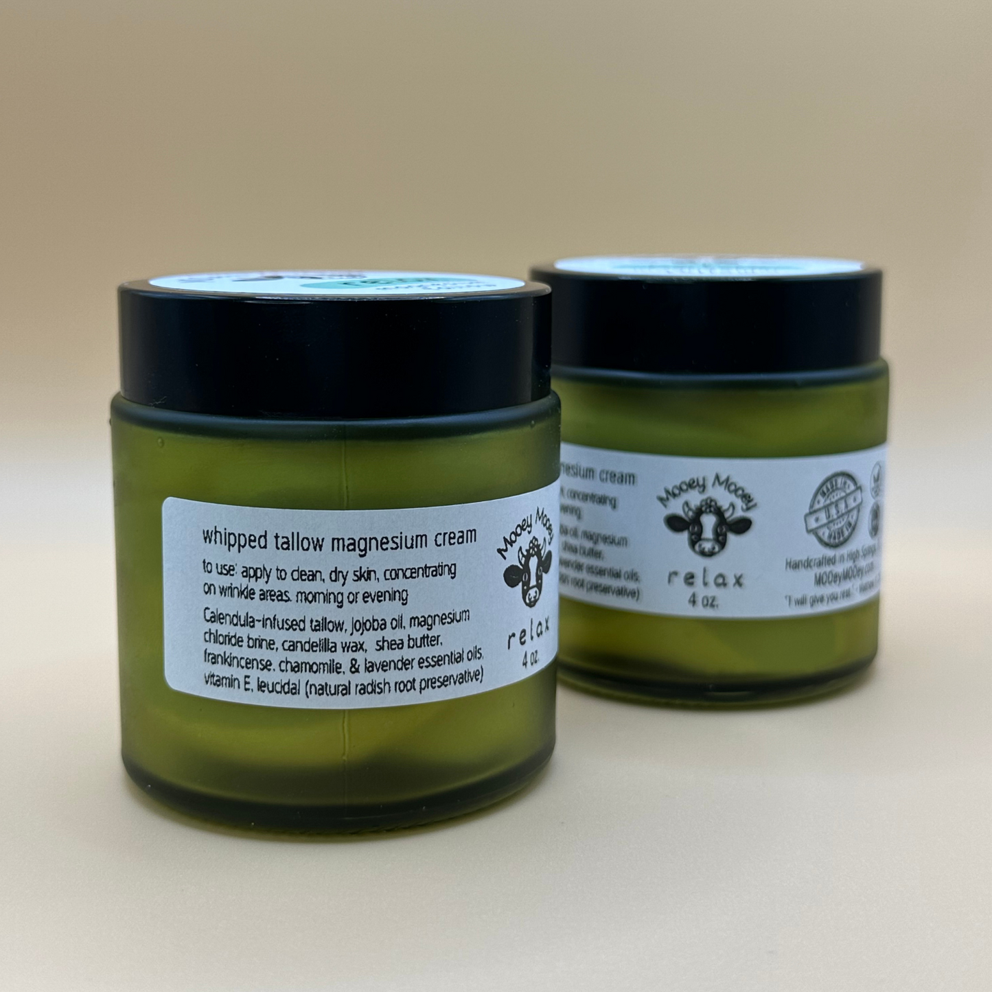 RELAX Magnesium Whipped Tallow – Calming Balm for Stress, Sleep & Muscle Tension