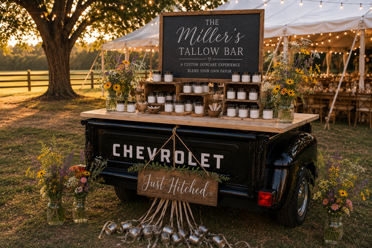 The Interactive Wedding Favor Guests Will Never Forget: The MOOey MOOey Tallow Bar Experience