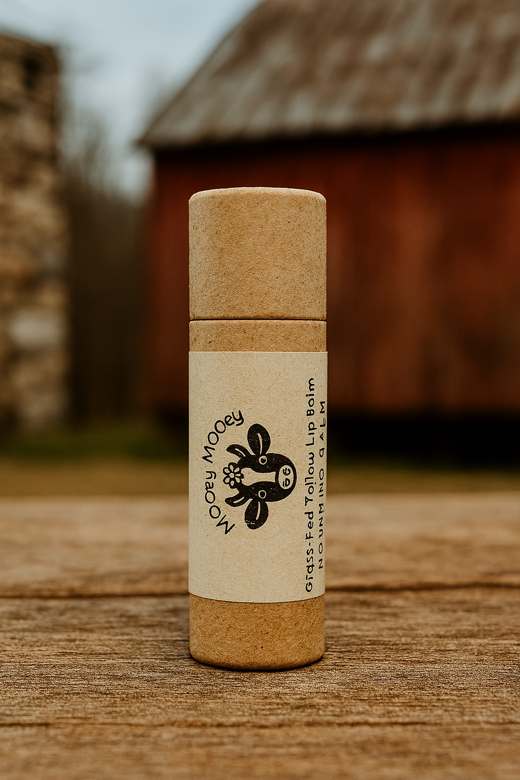 Grass-fed tallow peppermint balm – natural lip moisturizer for dry, cracked lips