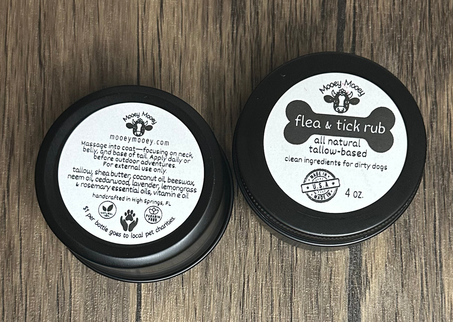 Tail Waggin’ Tallow Flea & Tick Rub – Natural Pest Protection for Pups
