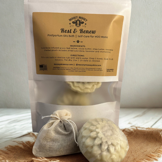 Postpartum Soak — Rest & Renew Sitz Bath Bombs (2 per pack)