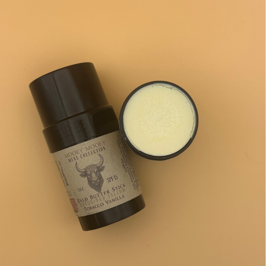 Bald Butter Stick – Clean Hydration for Your Dome - Tallow Moisturizer for Bald Heads