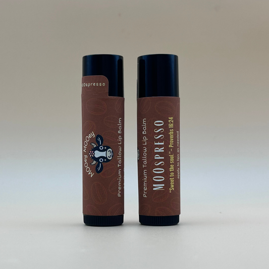 MOOspresso Coffee Infused Tallow Lip Balm