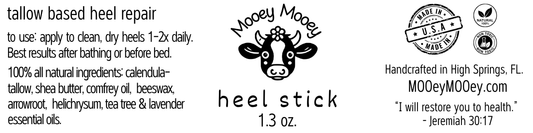 Heel Repair Stick – Natural Cracked Heel & Dry Skin Tallow Balm
