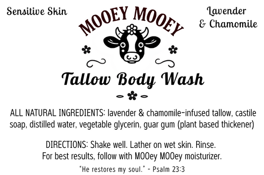 Nourishing Tallow Body Wash – Citrus Sunrise & Sensitive Lavender Chamomile