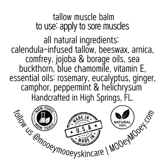 Muscle Relief Tallow Balm – Natural Sore Muscle & Joint Support