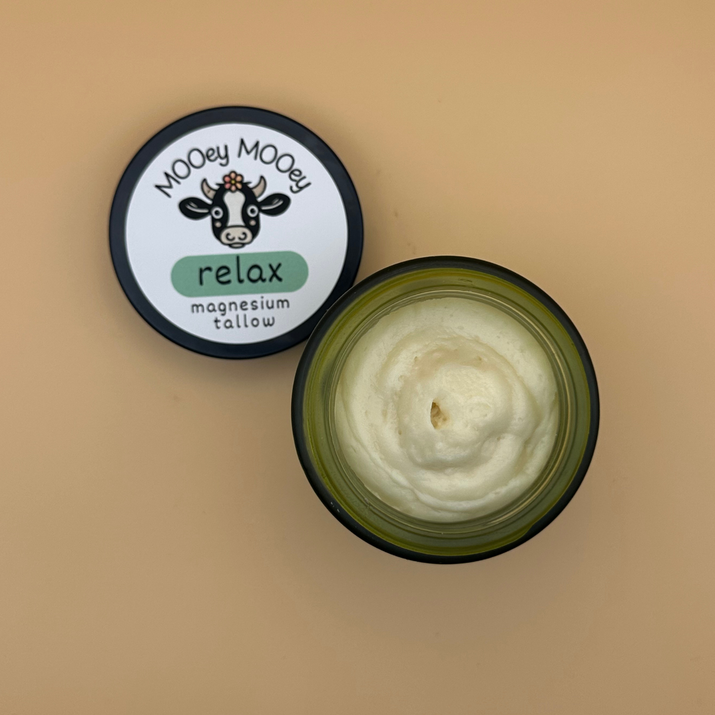 RELAX Magnesium Whipped Tallow – Calming Balm for Stress, Sleep & Muscle Tension