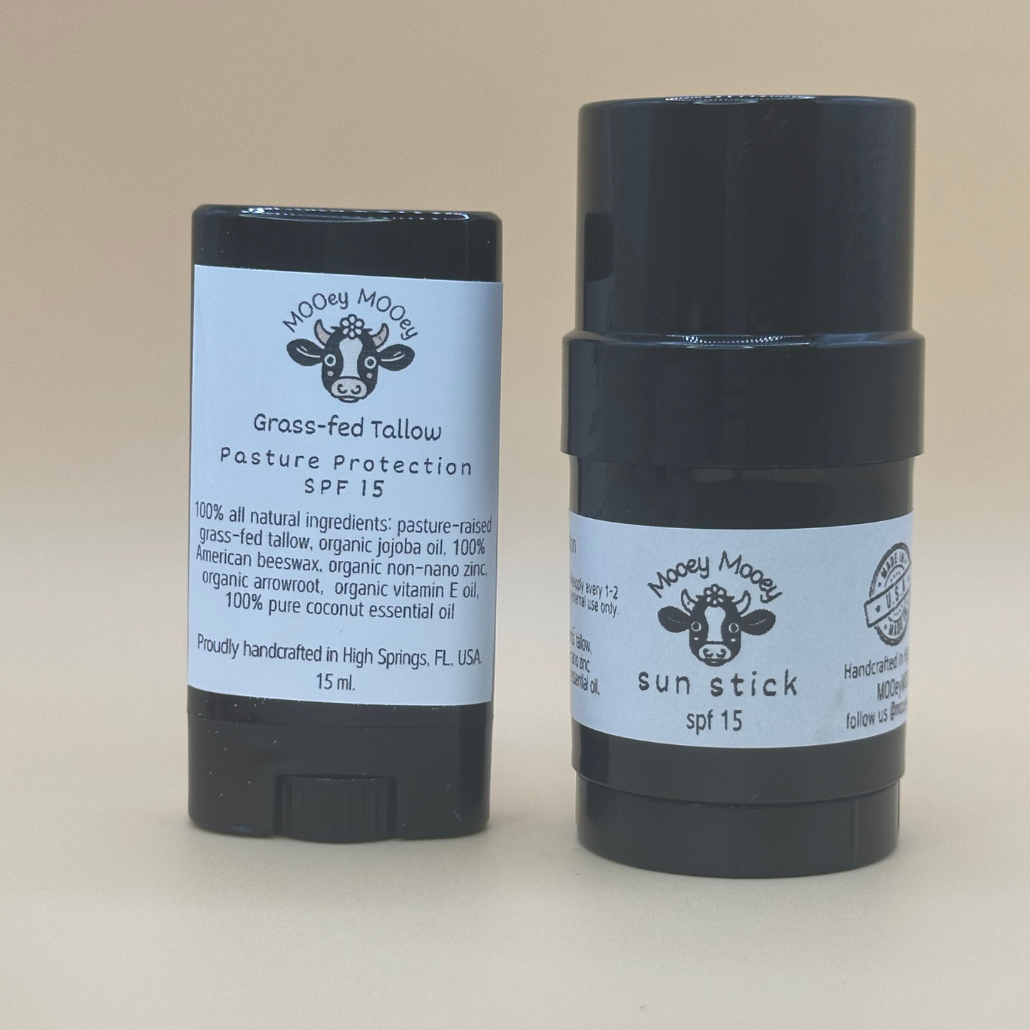 Sun Stick 15 SPF Tallow-Based All Natural Sunscreen