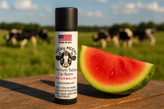 Watermelon Lip Balm Product Photo with Exact Label